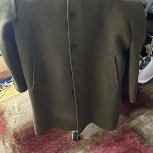 Men’s wool Over coat 3XL olive green